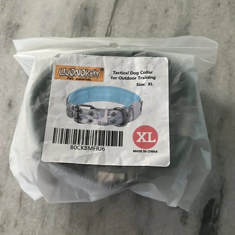 Camouflage Print Tactical Dog Collar XL New in Package